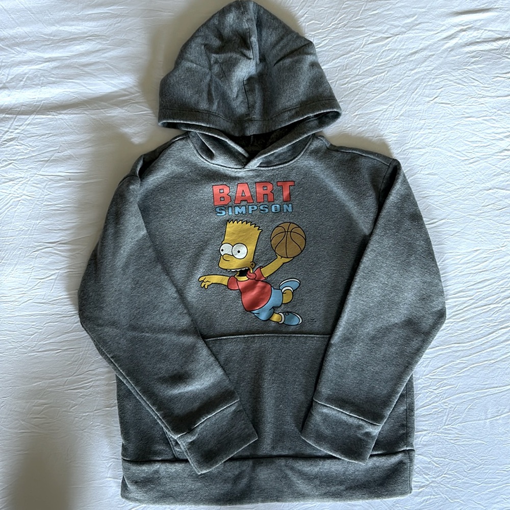 BART Simpson basketball hoodie.